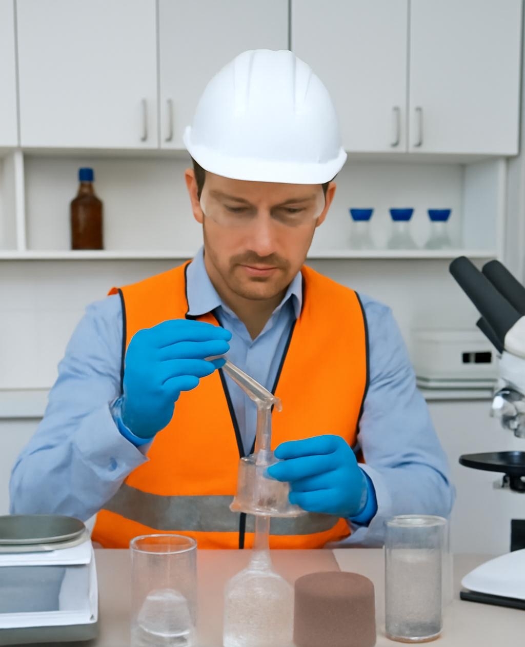 Geotechnical engineers conducting on-site soil sampling in Los Angeles County as part of a Geotechnical Report Southern California projects require for grading and foundation design.