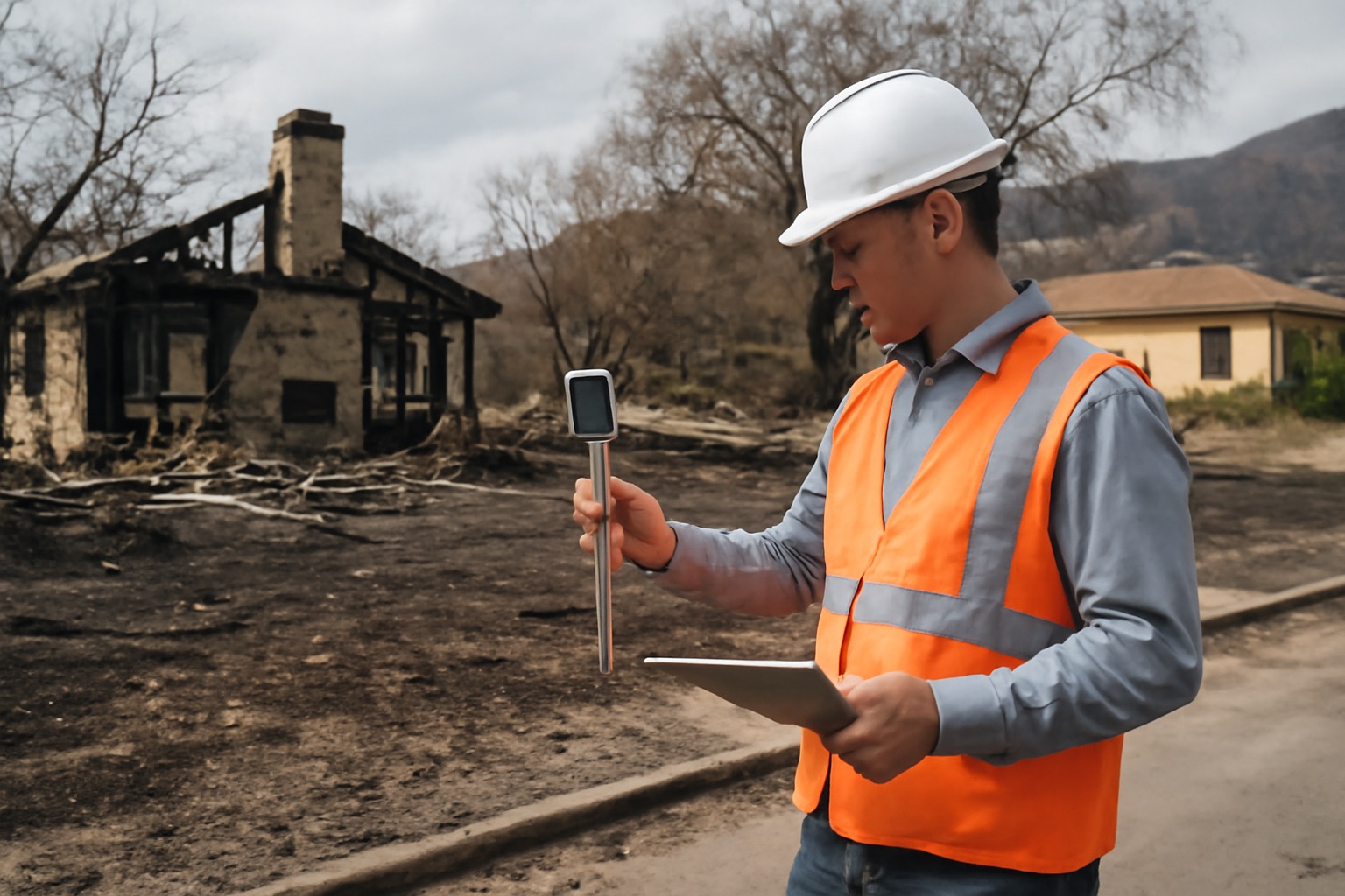 Geotechnical engineers conducting on-site soil sampling in Los Angeles County as part of a Geotechnical Report Southern California projects require for grading and foundation design.