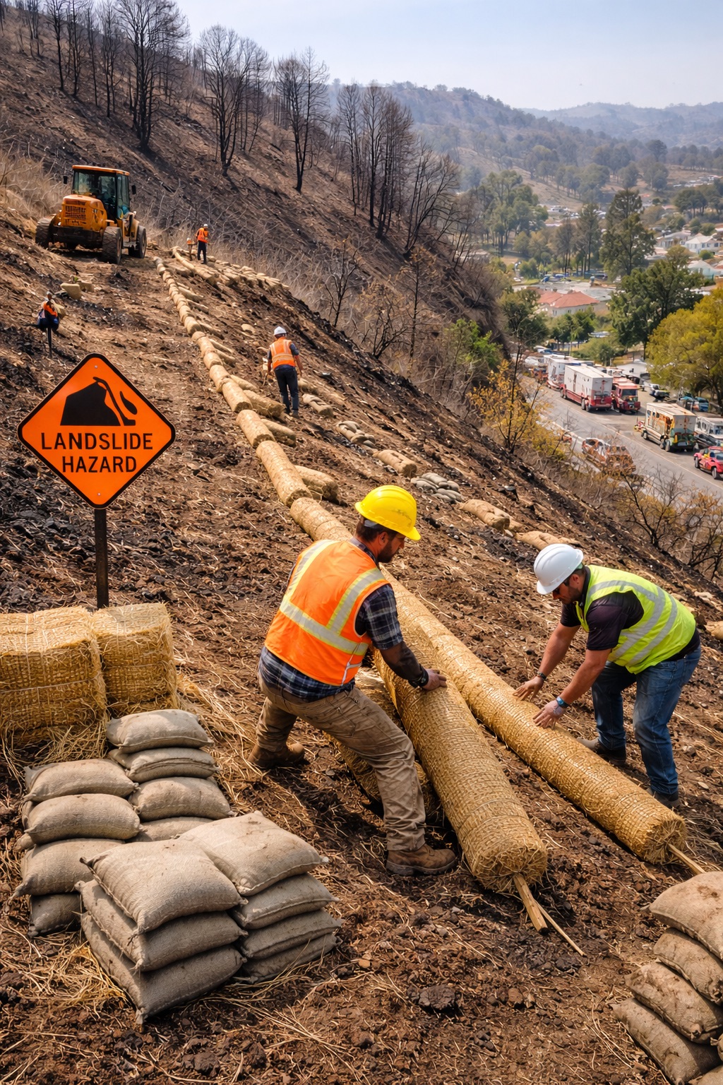 Geotechnical engineers conducting on-site soil sampling in Los Angeles County as part of a Geotechnical Report Southern California projects require for grading and foundation design.