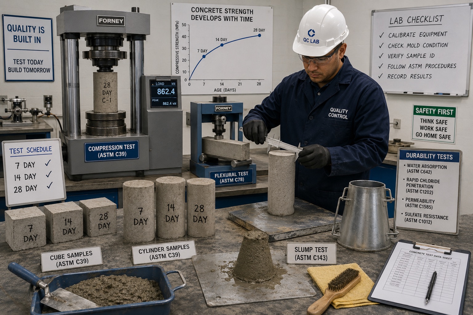 Concrete Strength & Durability Testing- Lab Guide